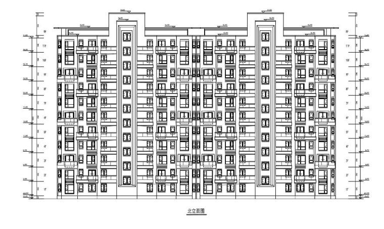 中国古典风格多层住宅资料下载-[江苏]园林式布局小高层及多层住宅建筑设计方案图（含CAD）