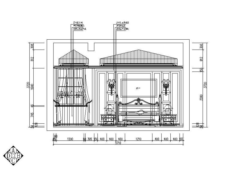 [浙江]一套详细完整的中式别墅设计施工图（含效果图）-[浙江]一套详细完整的中式别墅设计立面图