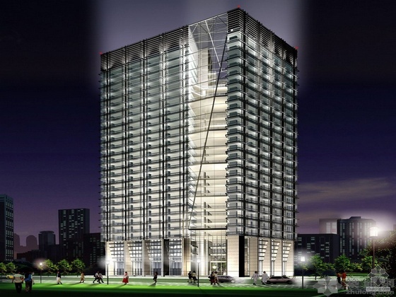 南方某市多层办公楼设计资料下载-某市地铁大厦办公楼设计文本
