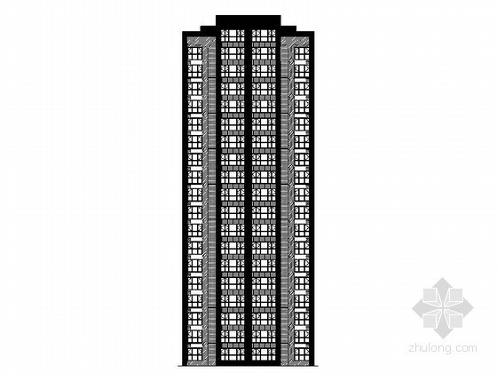 十八层板式住宅资料下载-[天津]某小区十八层一梯二住宅楼建筑施工图（7号楼）