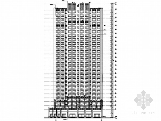 桩筏基础图资料下载-[南京]26层剪力墙高层住宅结构施工图（含建施、桩筏基础）