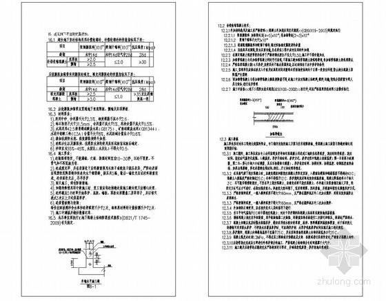 乡镇河渠景观带设计图资料下载-后浇加强带设计图