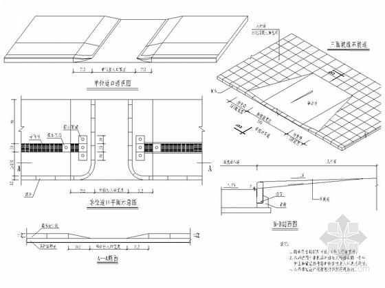 标准宽度50m市政道路全套施工图（135张）-无障碍大样图