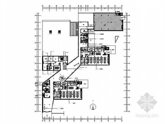 圆形会议室装饰资料下载-[南京]原创设计国家甲级建筑研究院现代办公楼装修施工图（含skp模型）
