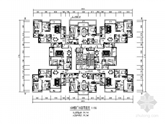 [重庆]现代风格住宅小区规划设计方案文本（含CAD）-现代风格住宅小区规划设计方案平面图