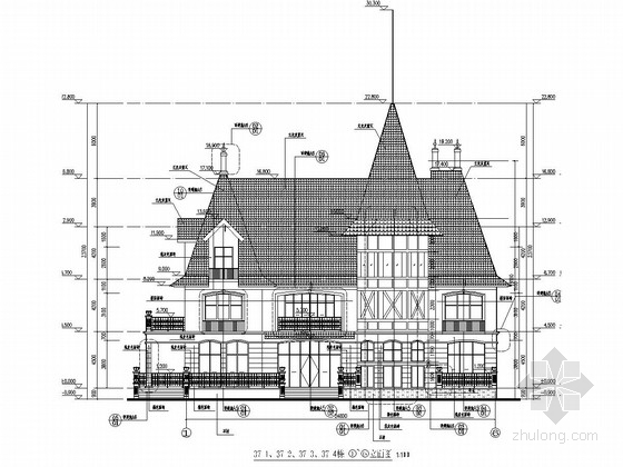 克拉尔西班牙国王酒店资料下载-1400平西班牙风情酒店建筑结构施工图