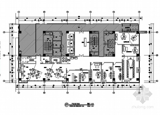 办公空间档案室案例资料下载-[苏州]开放明亮现代风格办公空间CAD装饰施工图