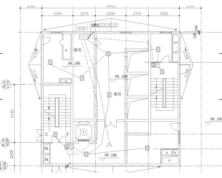 高层办公楼消防报警设计图\高层办公楼消防报警设计图-高层办公楼消防报警设计图2-Model