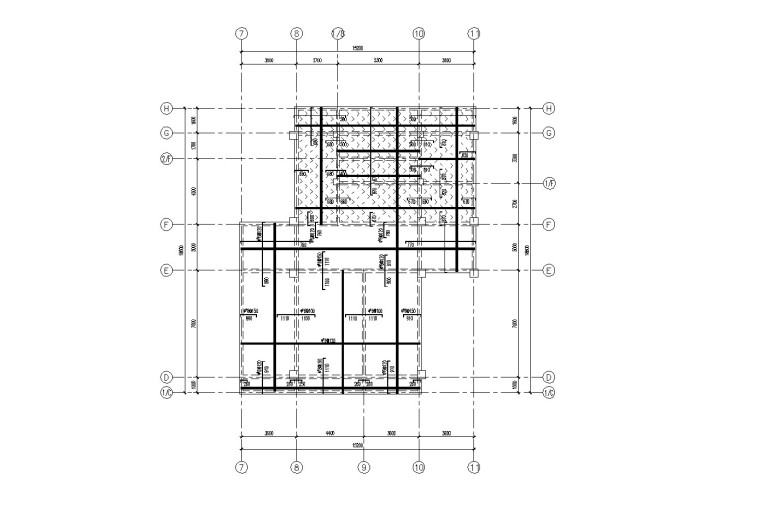 [四川]五层框架结构医院门诊楼建筑工程量计算实例（手算电算）-板配筋图.