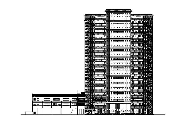 150平米办公楼资料下载-[上海]高层塔式知名企业金融中心办公楼建筑施工图（含地下室）