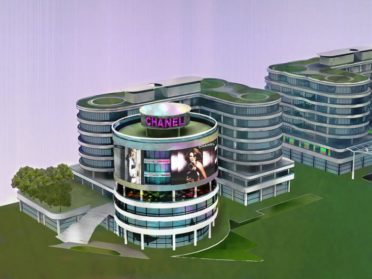 圆形建筑总平面资料下载-[上海]L型和圆形塔结构商务核心广场结构施工图（CAD和PDF格式）