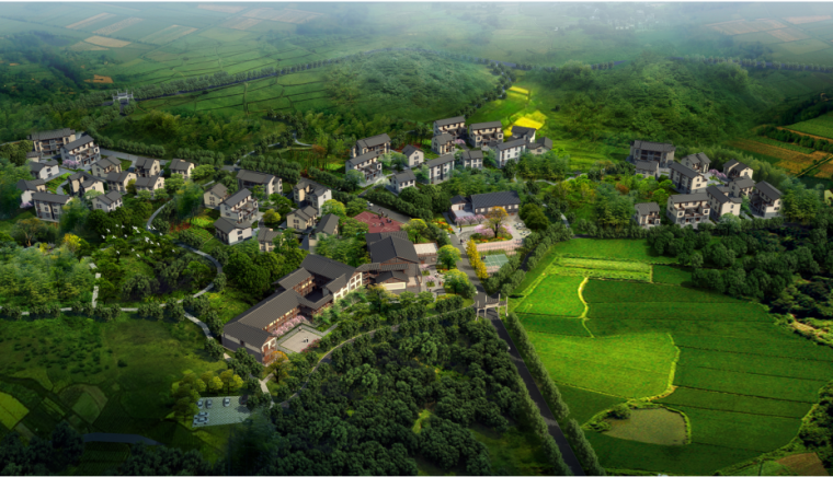 L型建筑单体资料下载-[重庆]山城美丽中式村庄改造规划方案文本