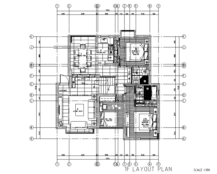 极简主义建筑大师资料下载-极简主义三居室住宅空间设计施工图（附效果图)