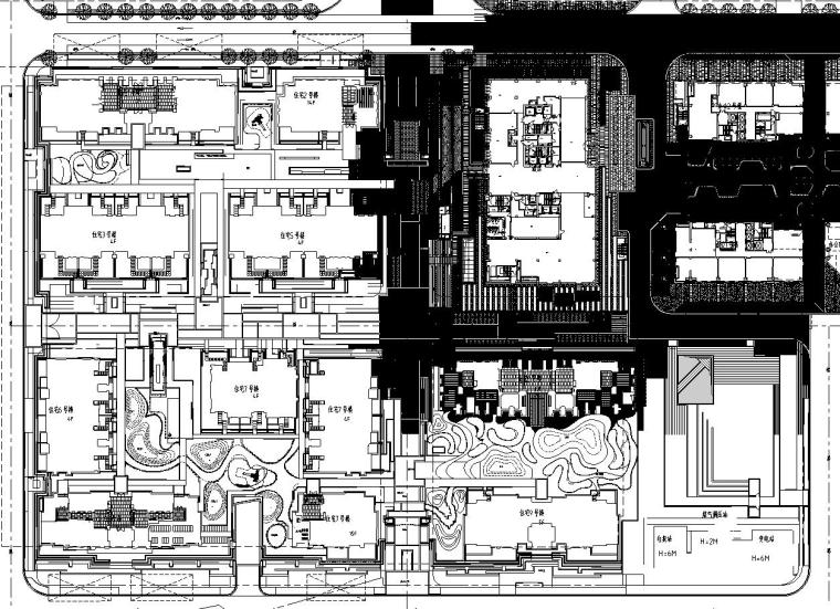屋顶花园施工图上海资料下载-[上海]创智天地居住办公区景观设计施工图设计（CAD）