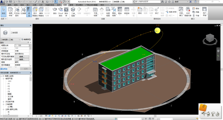 BIM Revit应用落地最后的瓶颈--施工图出图-111第四题三维视图.png