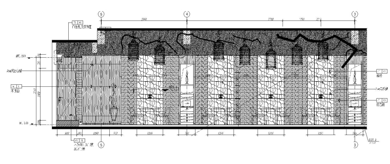 [郑州]新中式古典风格中餐厅装修全套施工图（附效果图）-ID 2.06~11 就餐