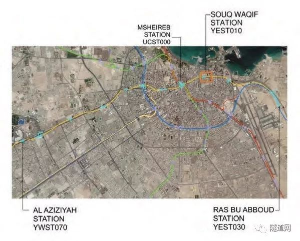 地铁车场cad资料下载-多哈地铁金线Souq Waqif站如何克服喀斯特地层的挑战？