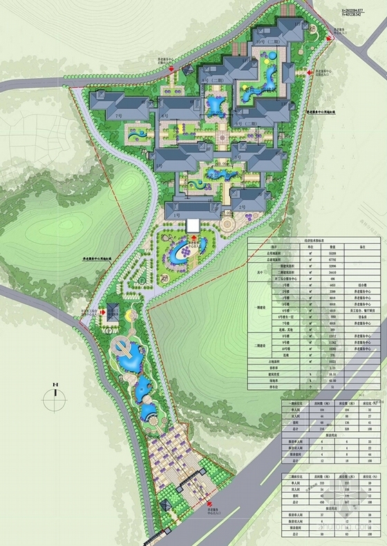 [合集]4套多功能养老用建筑设计方案文本（含养老院）-4套多功能养老功用建筑平面图