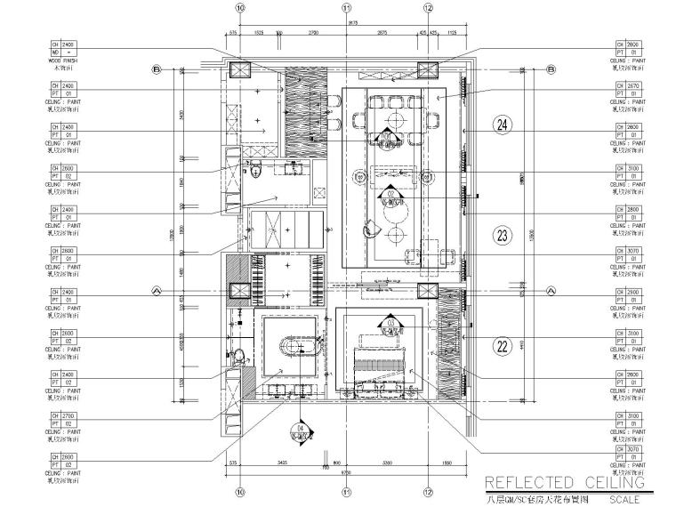 4星级酒店设计施工图资料下载-CCD--甘肃会展中心五星级酒店设计施工图（附高清效果图）