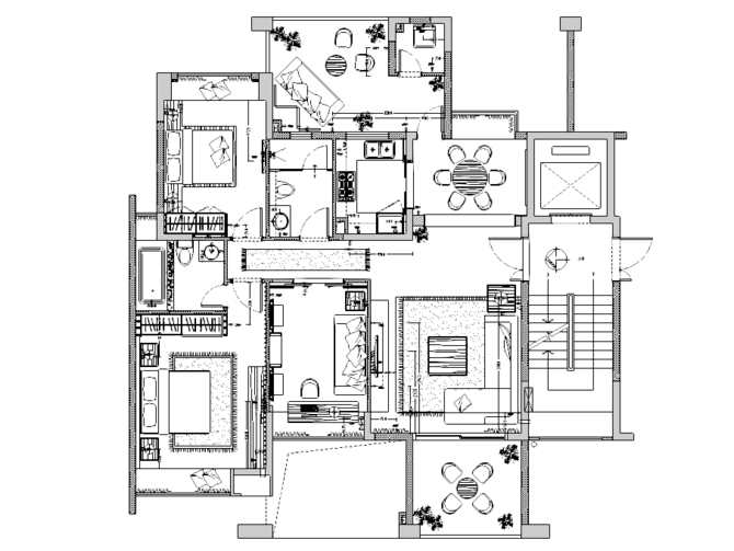 公园管理房建筑资料下载-[广东]深圳龙岗区鸿荣源公园大地一栋样板房施工图