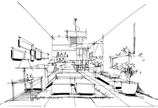 一点透视手绘图资料下载-空间透视详解，让你一秒读懂空间