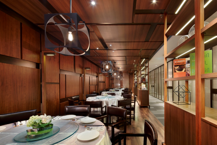 餐厅室内设计方案资料下载-[北京]富力广场港丽餐厅室内设计方案
