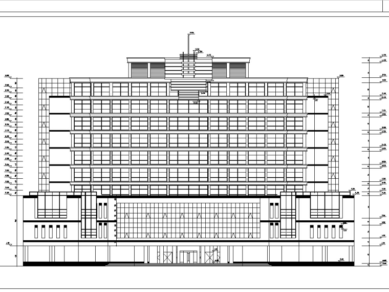 宾馆酒店套图cad资料下载-3套现代高层宾馆酒店建筑设计施工图CAD