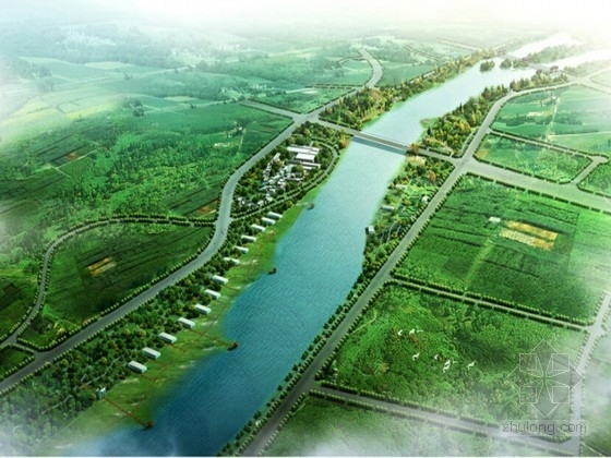 河滨道路施工cad资料下载-[四川]现代城市河滨景观规划设计方案（图纸精美）