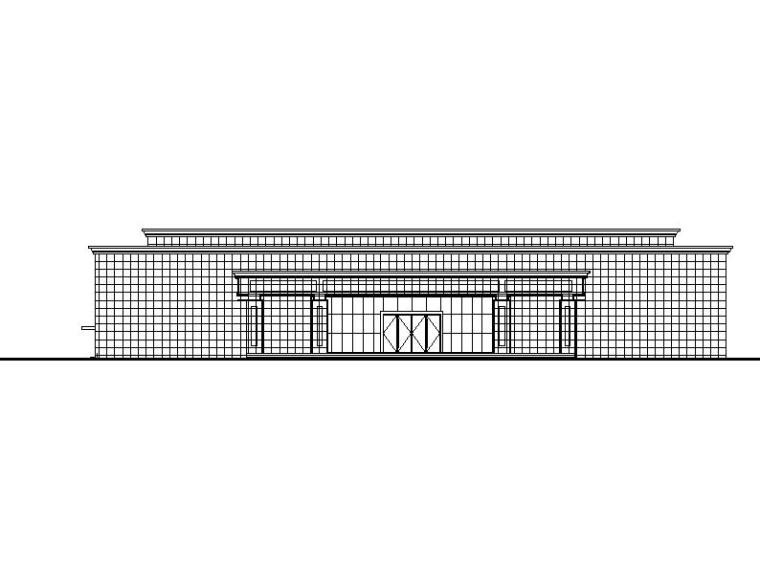 单层办公建筑施工图纸资料下载-[江苏]单层框架结构烈士纪念馆建筑施工图