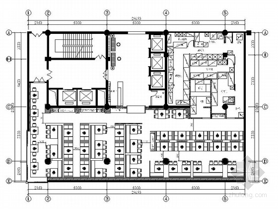 烤餐厅资料下载-[北京]全国连锁品牌烤肉店室内施工图