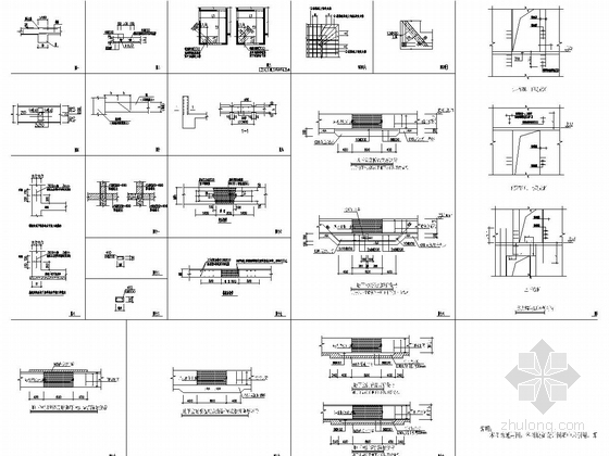 [沈阳]31层标杆地产公司框架核心筒结构写字楼结构施工图（地下三层 局部五层）-详图