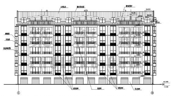 五层楼梯建筑施工图资料下载-五层住宅建筑施工图