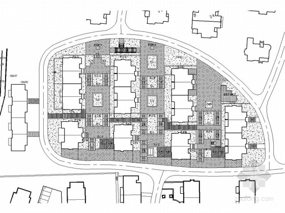 县城居住区规划资料下载-[安徽]某县城居住区花园全套施工图