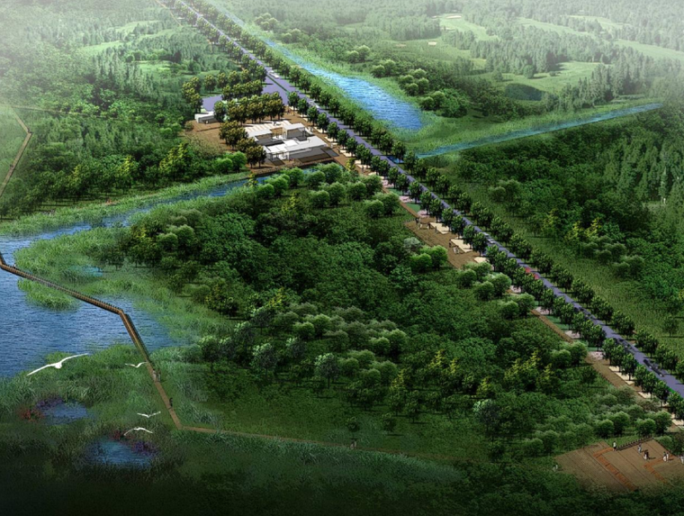 湿地公园设计SU模型资料下载-[江苏] 骆马湖滨带状湿地公园景观概念设计（PDF+85页）