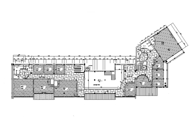 中式多层建筑方案资料下载-现代中式多层餐厅建筑设计施工图CAD
