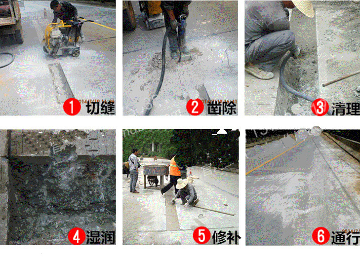 灌浆法修补混凝土资料下载-扩缝灌浆法修补水泥混凝土路面裂缝的步骤