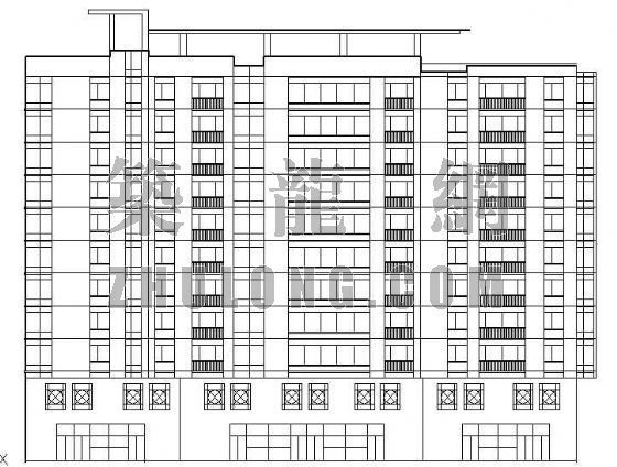 高层公寓建筑图集资料下载-板式小高层建筑图纸