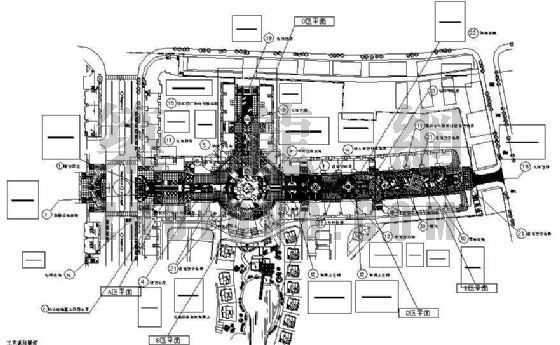 景观步行街施工图资料下载-沙县商业步行街施工图
