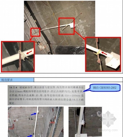 机电安装质量通病案例图文解析94页（水电暖）-电线管质量问题 