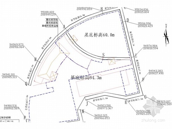 基坑设计支护规程2012资料下载-[山东]土钉墙基坑支护施工设计图