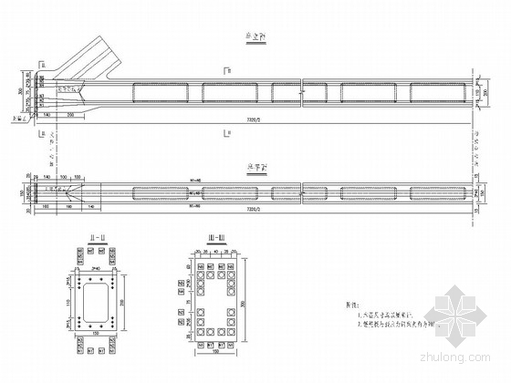 70+100+70m钢管混凝土系杆拱桥全套施工图（108页）-系杆预应力钢束布置图 
