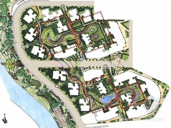 生态型公室设计方案资料下载-[四川]高档生态型住宅景观规划设计方案