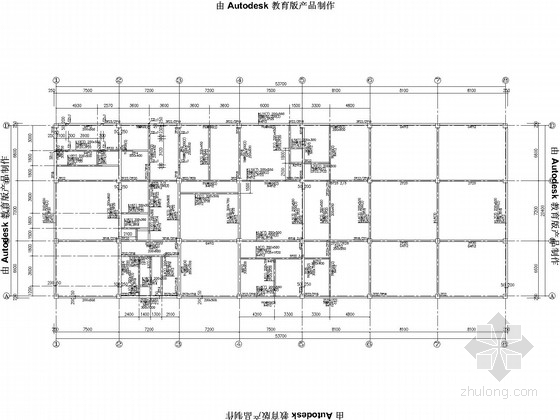 食堂结构施工图建筑施工图资料下载-食堂浴室框架结构施工图