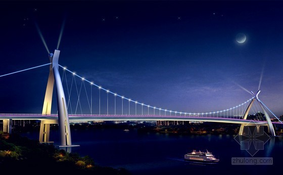 悬索桥施工工序资料下载-45+410+45m羊角编钟造型悬索桥实施性施工组织设计（110页附多个CAD图）