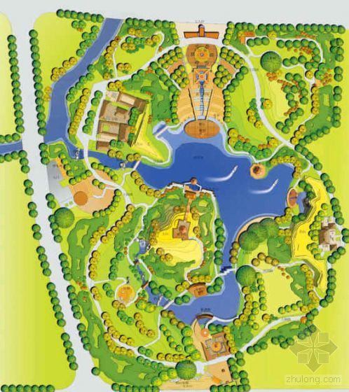鲍邱河公园景观设计资料下载-公园景观设计方案