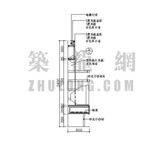 大理石背景墙构造图图片