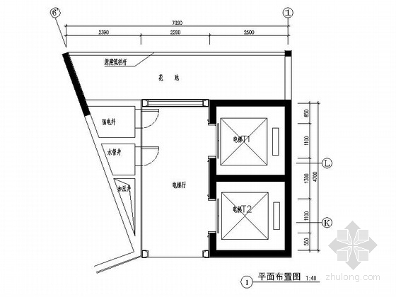 洋房平面层资料下载-[广州]南湖某花园洋房标准层电梯间装修图（含选材表）