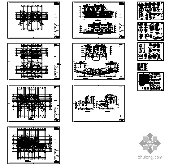 [南京]某海岸项目叠院拼接别墅建筑施工图（D12型）- 