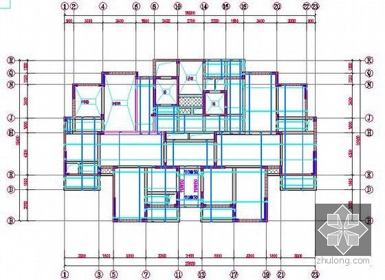 [浙江]8万平米高层公寓小区(地下室)建筑安装工程量清单控制价编制实例(含施工图纸百余张)-一层板配筋图