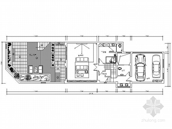 一层新中式别墅建筑资料下载-经典简洁雅致新中式四层别墅设计CAD装修图（含效果）
